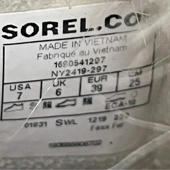 Sorel Tofino Size 7 Waterproof Winter snow rain Boots Tan Faux Fur - Picture 12 of 16